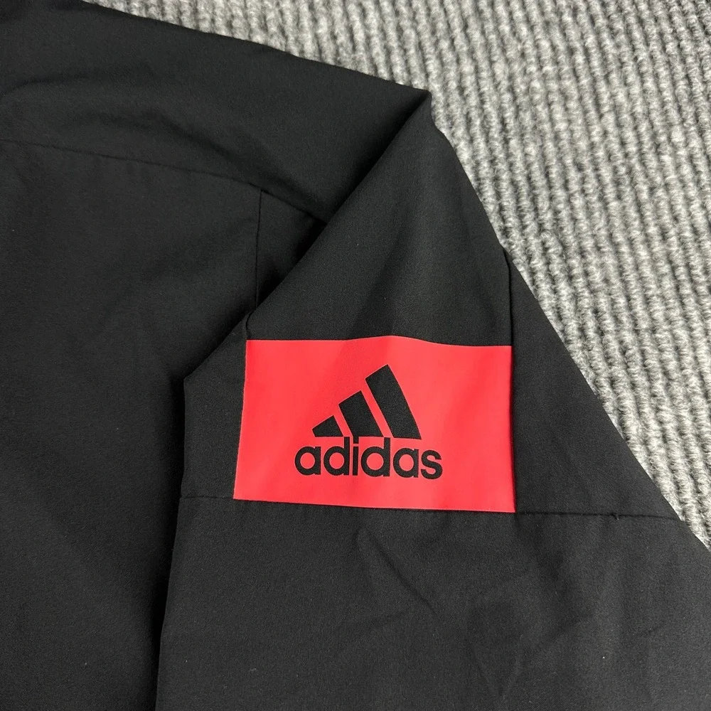 Adidas Jacksonville State Gamecocks Mens 2XL Black Quarter Zip Windbreaker